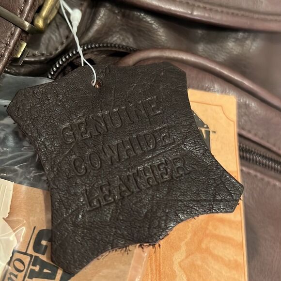 VTG Canyon Outback Leather Goods Inc. genuine Leather Backpack NWT Napa Leather